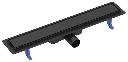 Cersanit Tako, lineárny odtokový žľab s obojstranným roštom 60cm, čierna, S907-017