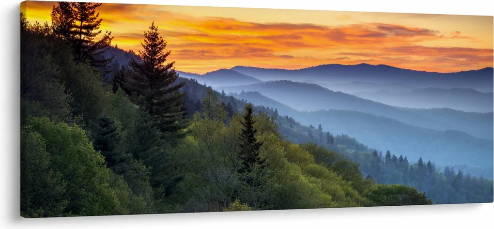 Obraz - Červánky v horách (120x50 cm)