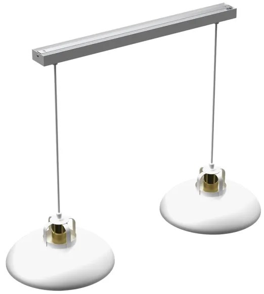 Brilagi - Luster na lanku FLAMENGO 2xE27/60W/230V biela