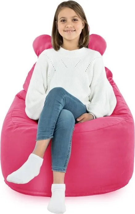 Detské kreslo Sako TEDDY – mäkké plyšové kreslo pre najmenších Farba: Béžový