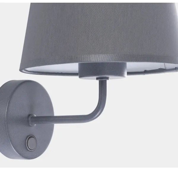 Nástenná lampa MAJA 1xE27/15W/230V šedá