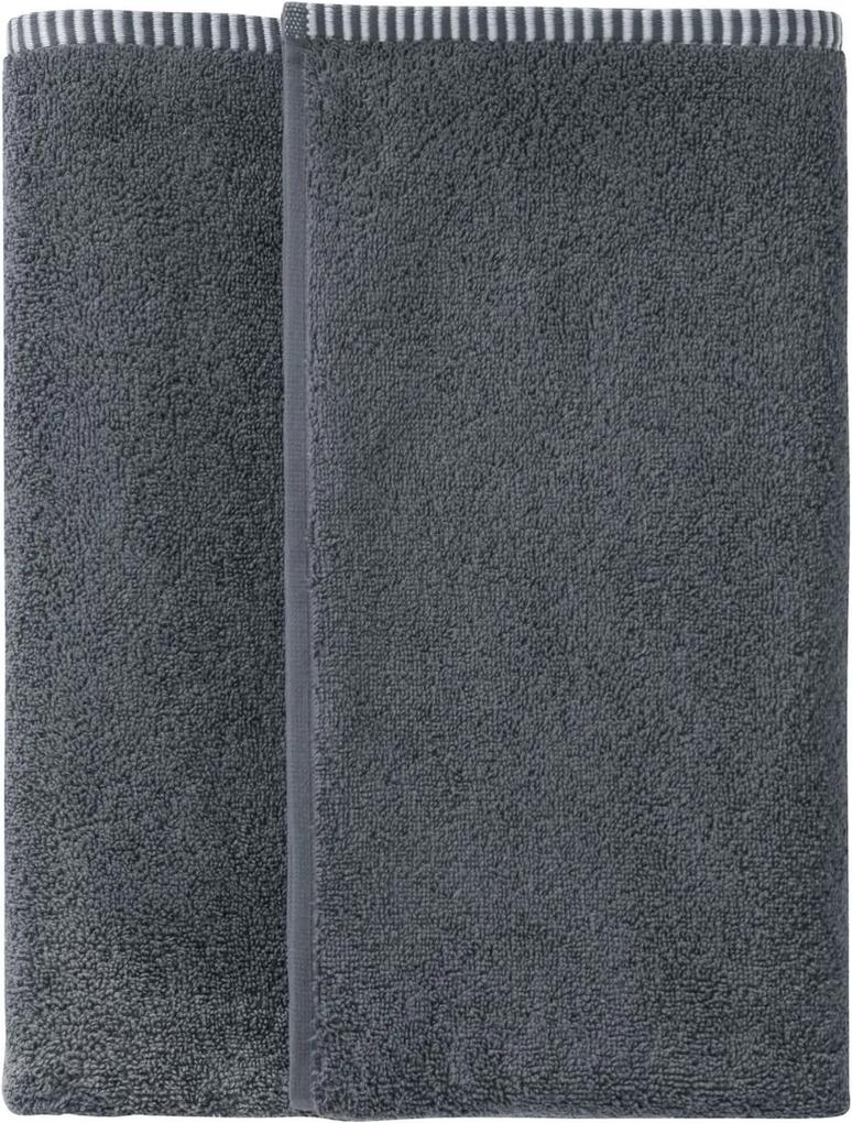 MIOMARE® Froté osuška, 2 kusy, 70 x 140 cm (antracitová), šedá (100262270)