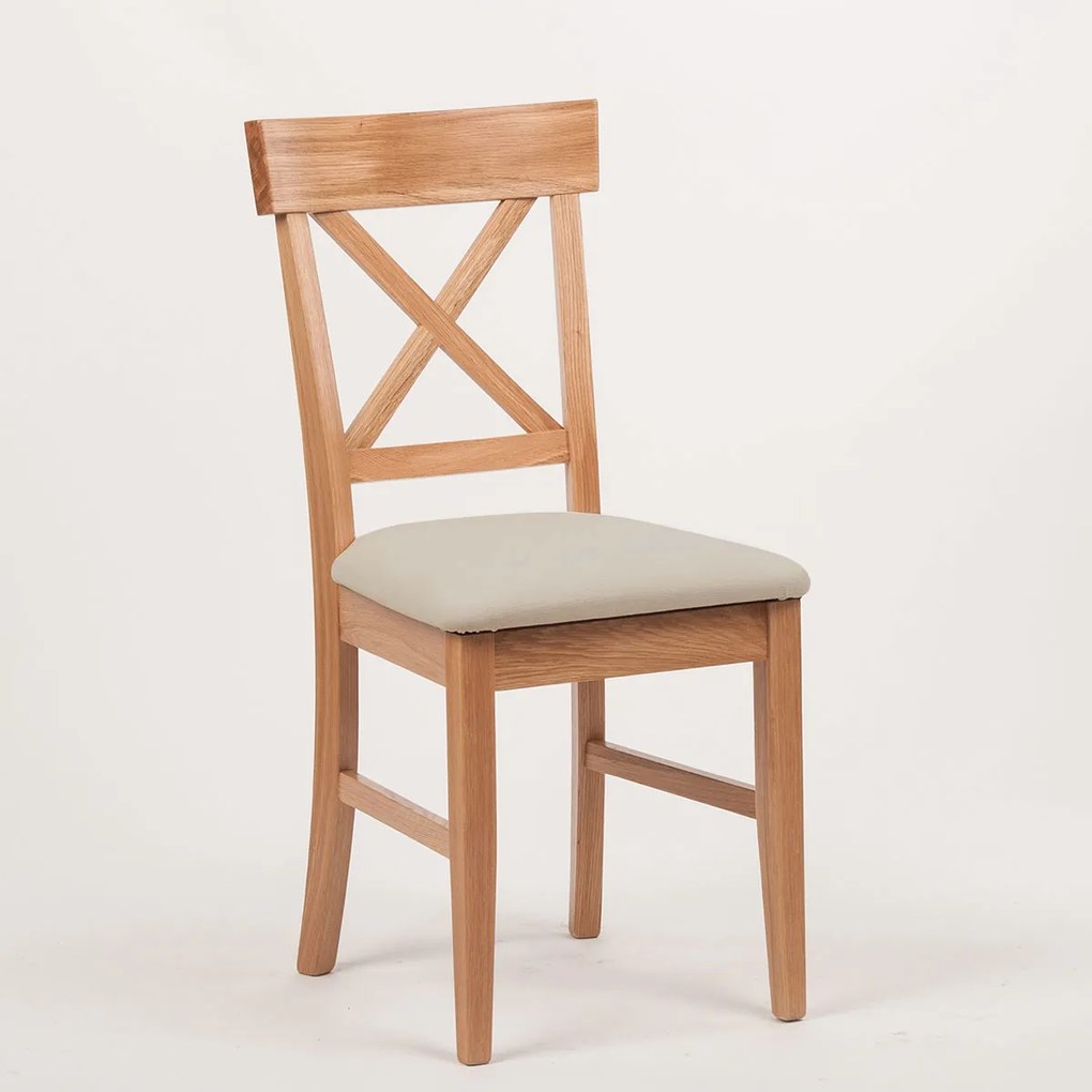 Stima Stolička OAK dub s čalúneným sedákom Vyberte látku ->: CARABU terracotta 75