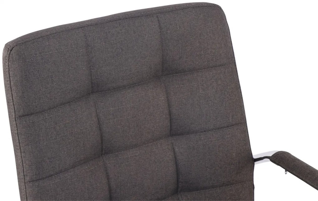 Design-Shop Kancelárska stolička D-Pro látka - Tmavo sivá