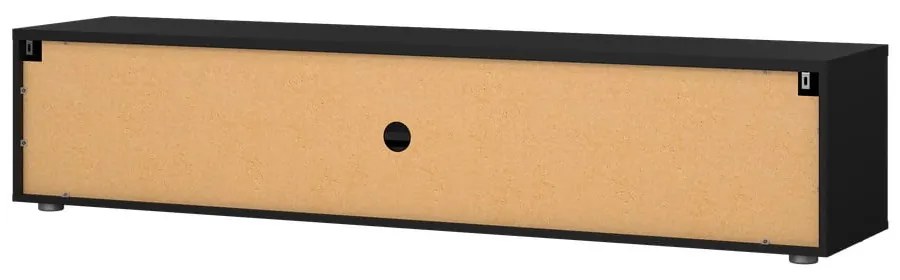 Čierny TV stolík 177x38 cm Media – Tvilum