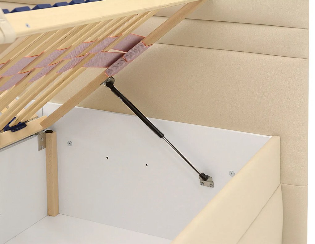 FINES čalúnená posteľ Koska 180x200 modrá