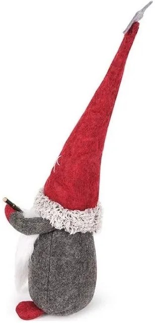 Vánoční skřítek ELF 051 červený/šedý