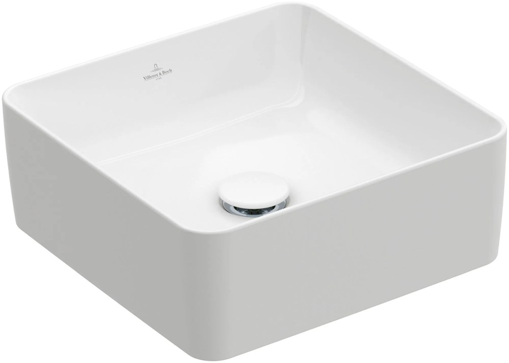 Villeroy &amp; Boch Collaro umývadlo 38x38 cm štvorec biela 4A213801