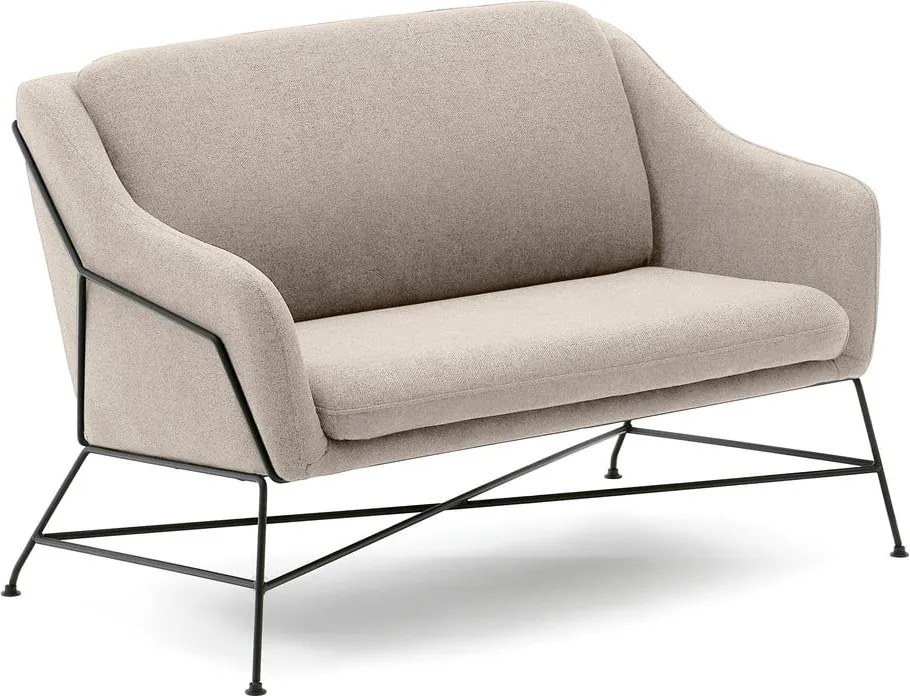 Béžová pohovka 128 cm Brida – Kave Home