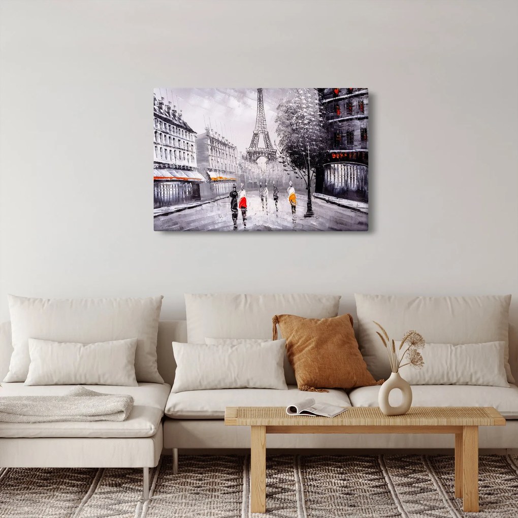 Obraz - Olejomaľba, Paríž (90x60 cm)