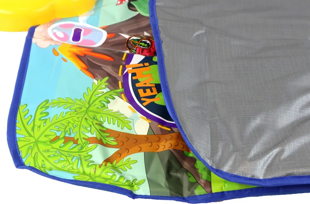 LEAN Toys Tanečná podložka s motívom dinosaura 90 cm x 86 cm