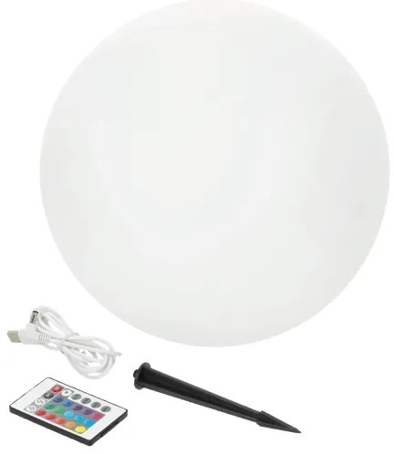 LED RGBW stmievateľná solárna lampa LED/5W/3,7V 3000K IP54 pr. 40 cm