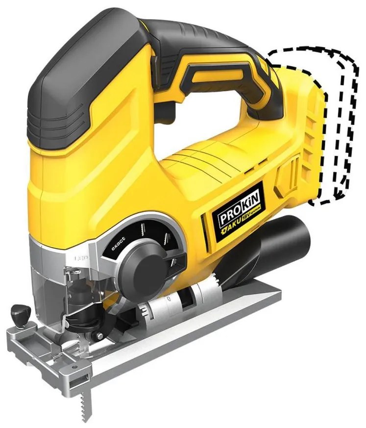 Priamočiara píla PROKIN JS-L0118 – 18V AKU SYSTEM | Kmitacia píla bez kábla