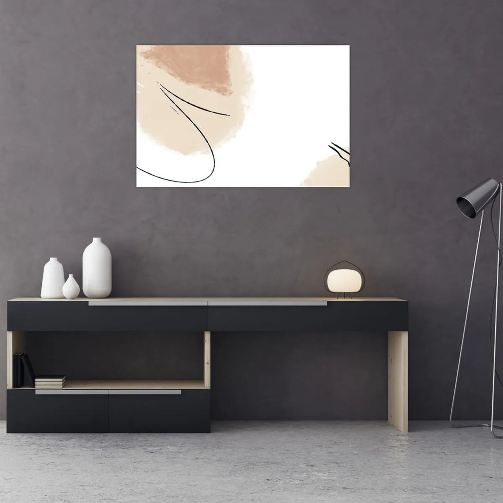 Obraz - Biela abstrakcia (90x60 cm)