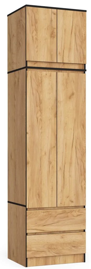 Nástavec na skříň STAR 60 cm dub craft zlatý