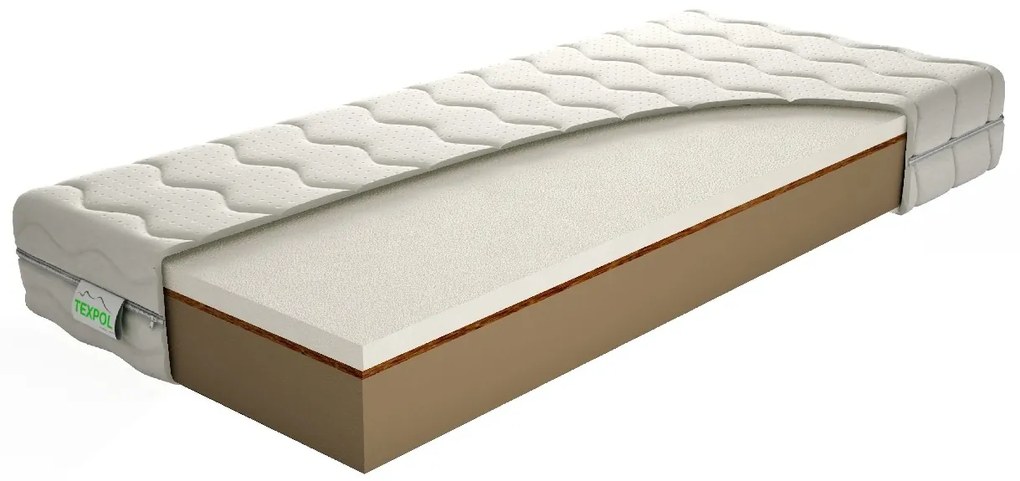 Texpol PEGAS PLUS - pamäťový matrac s konským vlásiom 180 x 210 cm, snímateľný poťah