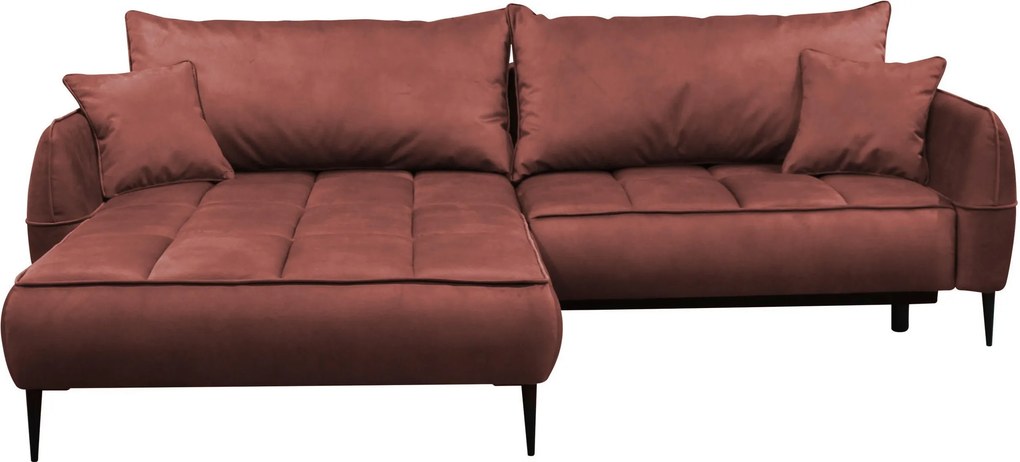 XXXLutz ROHOVÁ SEDAČKA, textil, koralová MID.YOU - Sedačky - 001574002804