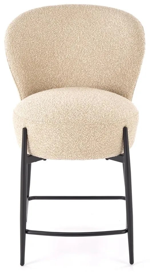 Barová stolička H126 bouclé béžová