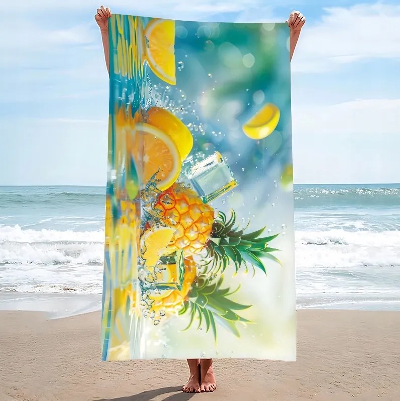 Plážová osuška LEMONADE 100x180 cm farebná, 100% mikrovlákno
