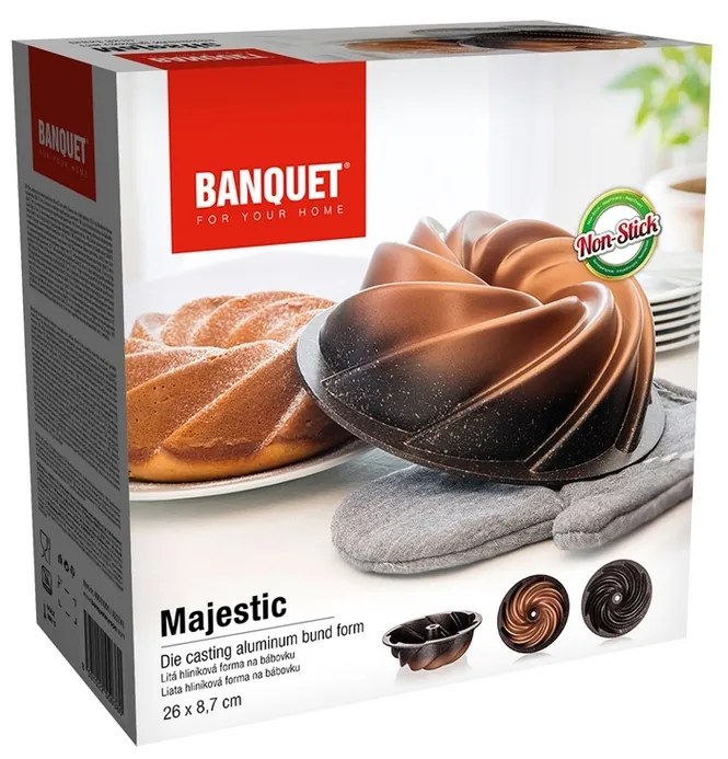 Banquet Forma na bábovku liata MAJESTIC, 26 x 8,7 cm