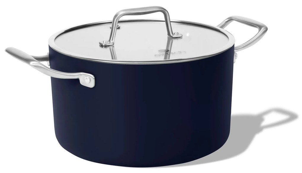 Elmich Nepriľnavý keramický hrniec Vital Ø 24 cm (5L) - tmavomodrý