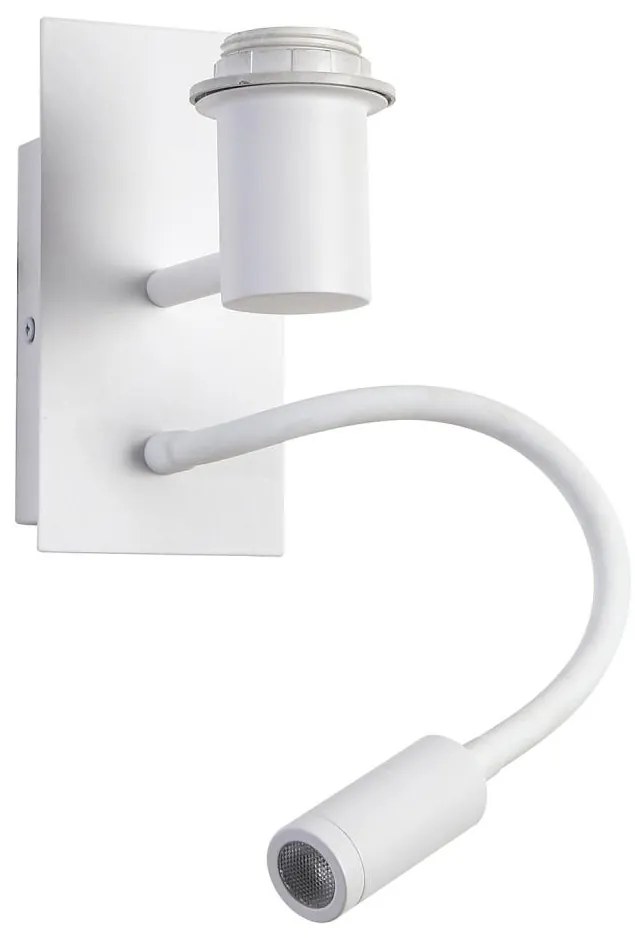 Brilagi - LED Flexibilná nástenná lampa NUBILA 1xE27/25W/230V + LED/3W biela