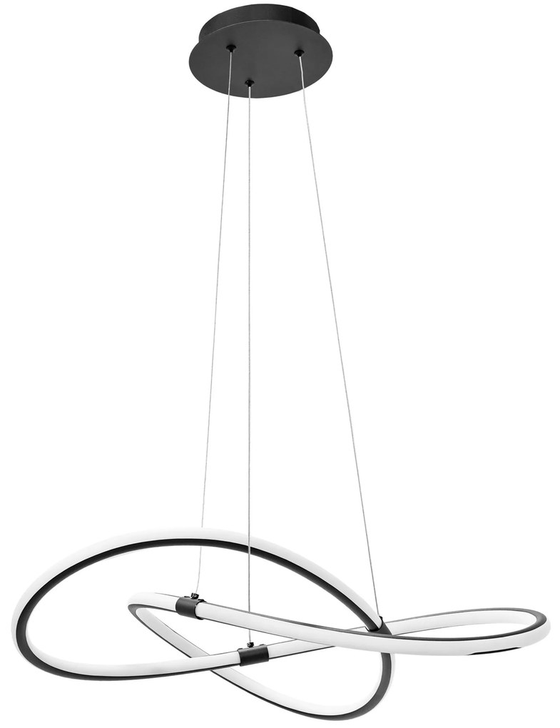 Toolight Toolight, LED závesné svietidlo APP1193-CP, čierna, OSW-40024
