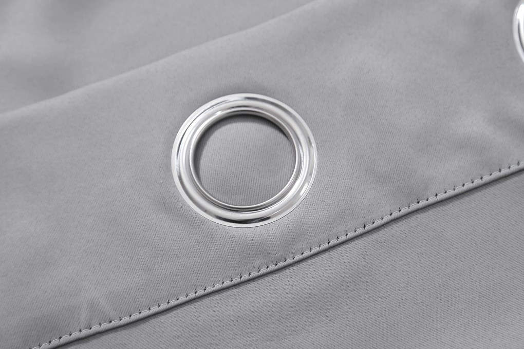 Záves OXFORD LIGHT 140x250 cm, svetlosivý Zavesenie: Riasiaca páska