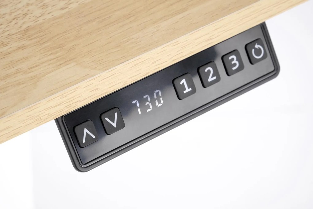 Výškově nastavitelný psací stůl Birka B53 dub craft/černý