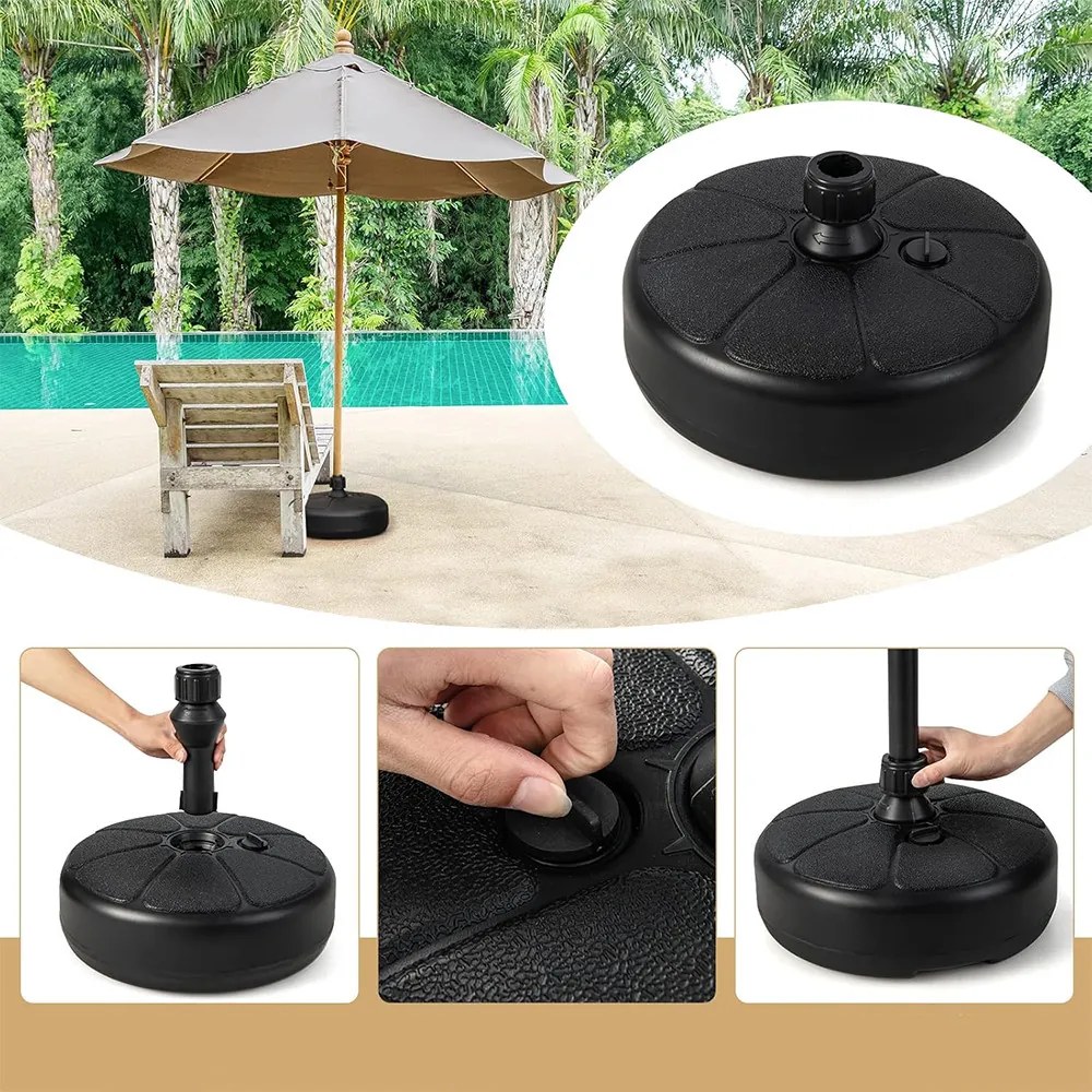 Stojan na slnečník plniteľný vodou alebo pieskom