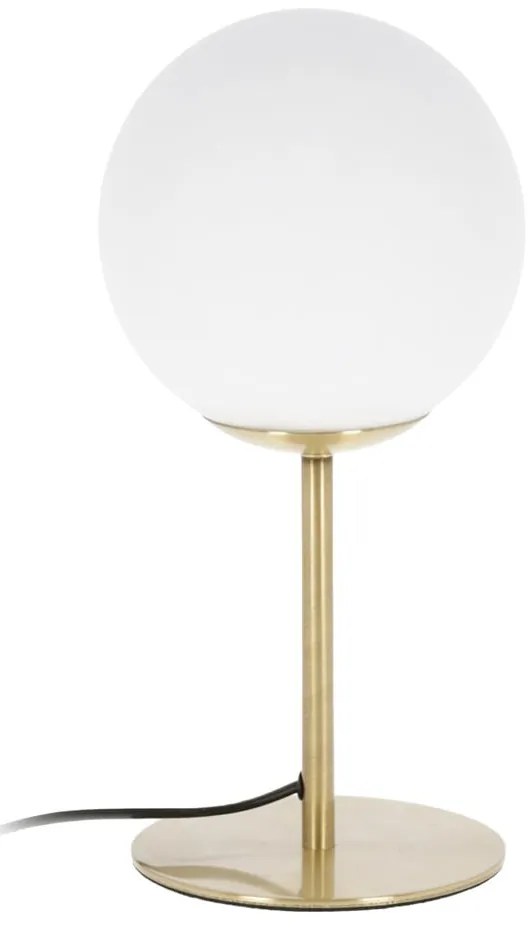 Stolová lampa v zlatej farbe s kovovým tienidlom (výška 28 cm) Mahala - Kave Home