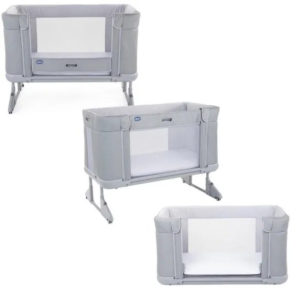 Chicco - Detská postieľka 3v1 NEXT2ME FOREVER svetlošedá