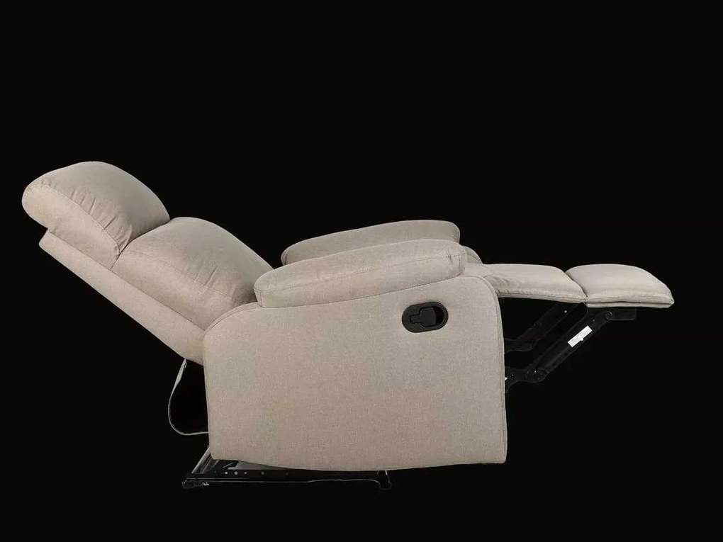 LuxuryForm DESIGN Televízne kreslo CARLOS s polohovaním - béžové