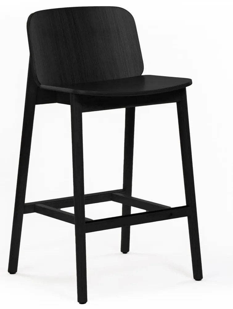 CLARISA BAR 65 BLACK DREVENÁ STOLIČKA black