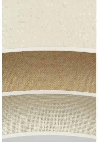 Duolla - LED Stropné svietidlo LUNETA LED/26W/230V pr. 60 cm 4000K krémová/hnedá