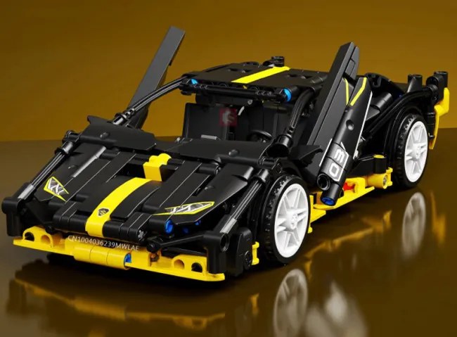 Stavebnica auta SUPERCAR No.J2011 čierna - 589 dielikov
