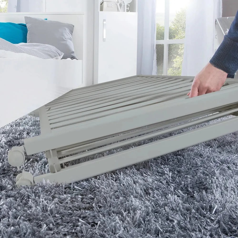 Sivá skladacia postieľka na kolieskach 60x120 cm Fold up – Roba