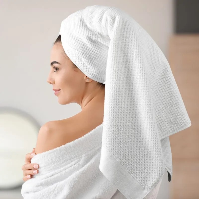 EUROFIRANY Uterák so širokým lemom a froté s rypsovým efektom 30 cm x 50 cm hnedá 100 % bavlna Varianta: 396893