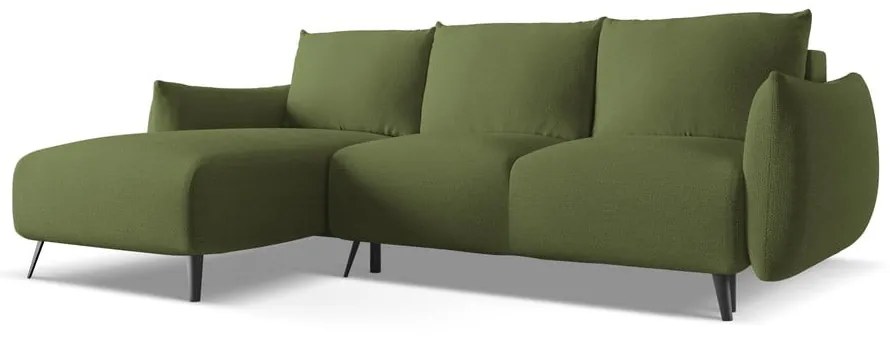 Zelená rohová pohovka (ľavý roh) Malie – Makamii
