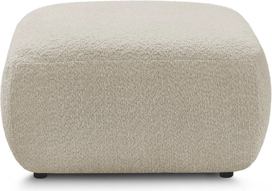 Béžová podnožka z textílie buklé Montaigne – Bobochic Paris