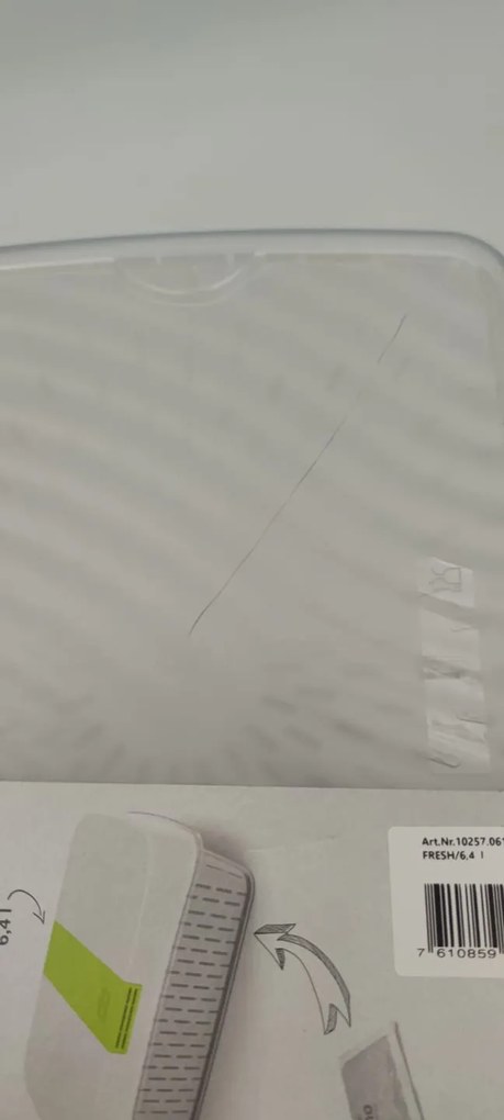 2. akosť - Špeciálny box na ovocie a zeleninu, s ventiláciou a filtrom, do chladničky, Fridge Fresh, 6,4l - modrý