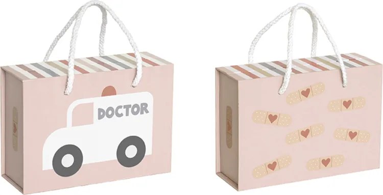 Lekársky kufrík pre deti ružový