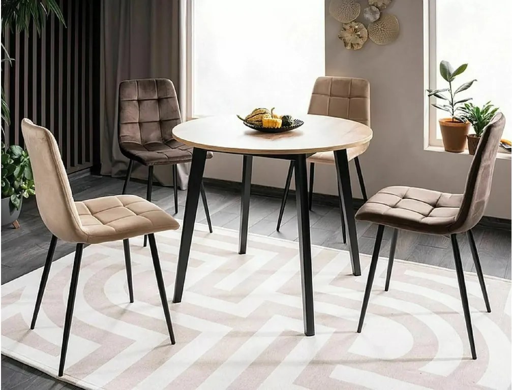 SI Mila Velvet stolička béžová