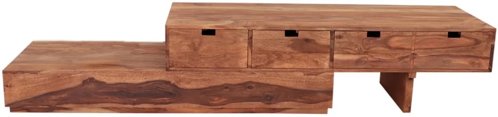 furniture-nabytek.cz - Masívny tv stolík z dreva palisander 260x40x60