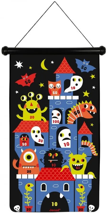 Magnetická hra Terč a šípky - Príšerky