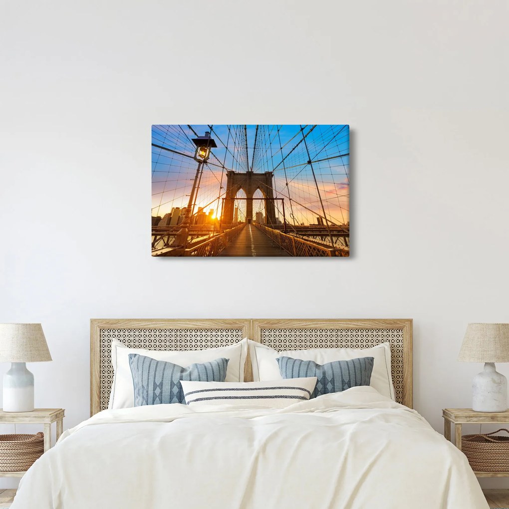 Obraz - Brooklynský most, Manhattan, New York (90x60 cm)