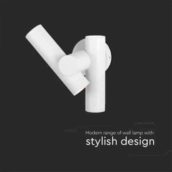 LED Vonkajšie nástenné bodové svietidlo 2xLED/3W/230V 3000K IP44 biela