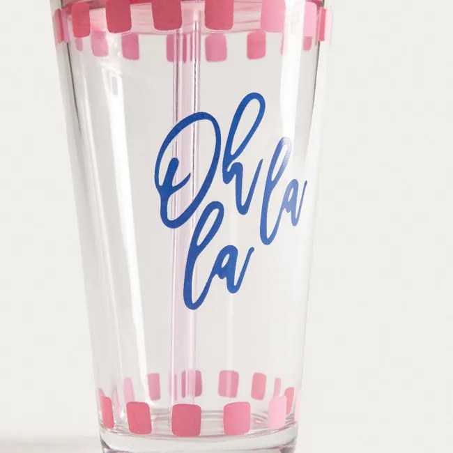 Pohár EMBO SUMMER ružový 774683 400 ml