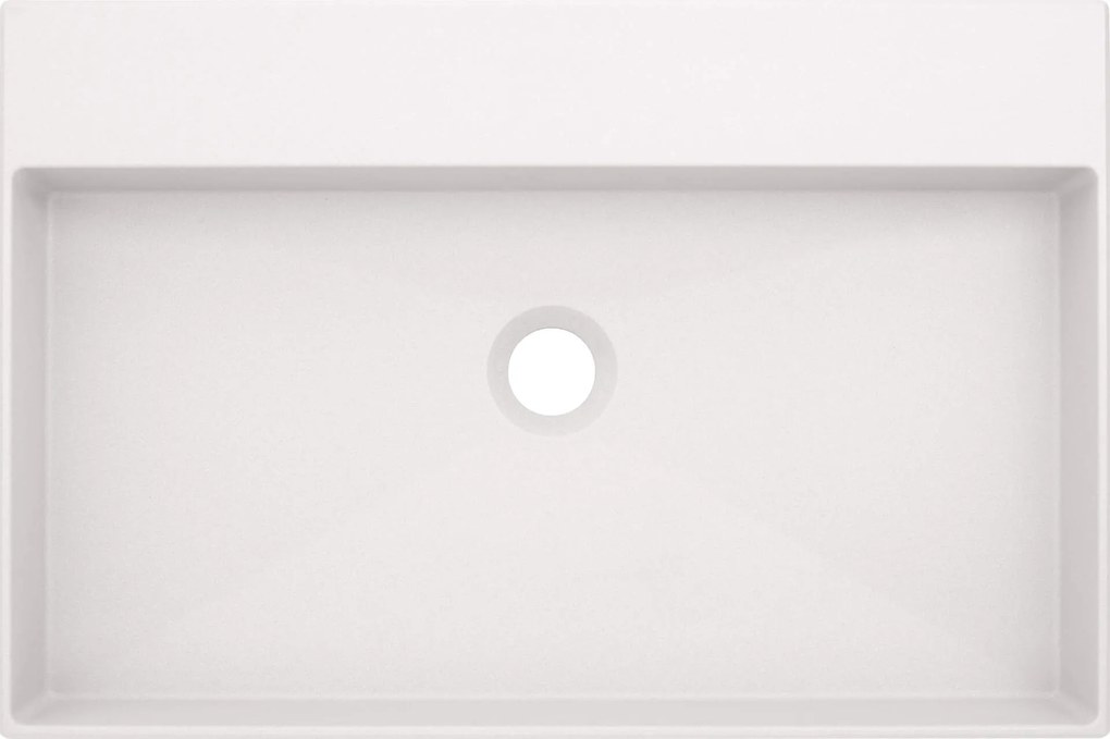 Deante Correo, granitové umývadlo na dosku 600x400x100 mm, biela, CQR_AU6S