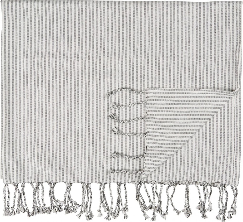 IB LAURSEN Bavlnená osuška Hammam Anthracite 106x160 cm